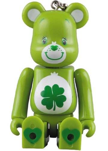 Care Bears - Good Luck Bear - Be@rbrick 100% figure, produced by Medicom Toy. Front view.