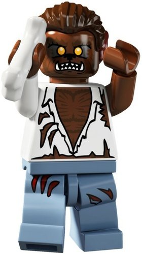 Werewolf figure by Lego, produced by Lego. Front view.