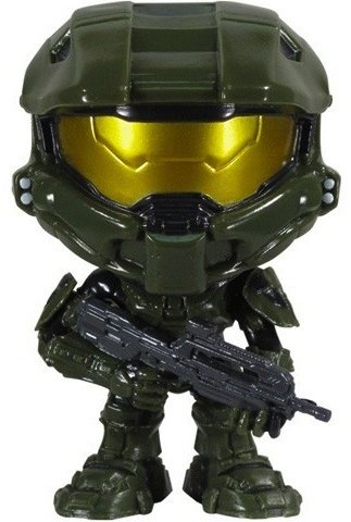 Master Chief (Halo 4) figure by Funko, produced by Funko. Front view.
