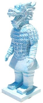 Dragon Warrior - Blue Spode Version figure by Keithing (Keith Poon), produced by Toyqube. Front view.