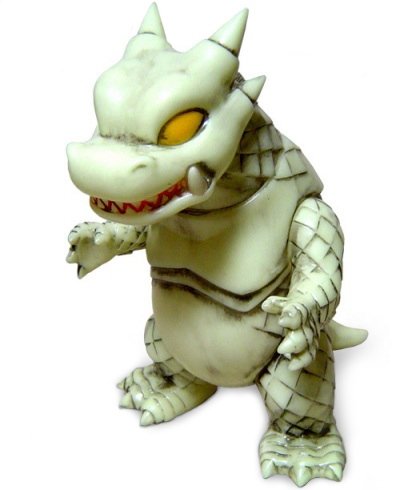 King Bop Dragon - Glow Bone figure by Rumble Monsters, produced by Rumble Monsters. Front view.