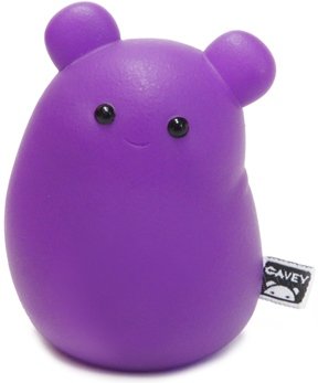Cavey - Cavey Purple figure by A Little Stranger, produced by Unbox Industries. Front view.