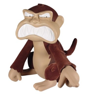 Evil Monkey - SDCC 06 Exclusive figure, produced by Mezco Toyz. Front view.