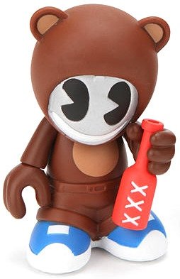 KidBear figure, produced by Kidrobot. Front view.