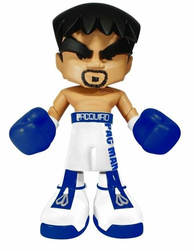 Manny Pacquiao 7 figure by Les Schettkoe, produced by Mindstyle. Front view.