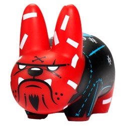Labbit - Wrath  figure by Kronk, produced by Kidrobot. Front view.