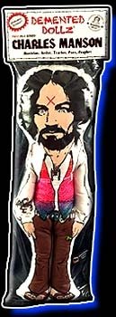 Charles Manson Doll figure, produced by SatanS Sideshow. Front view.