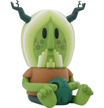 Van Orlax - Kidrobot Exclusive figure by Pete Fowler, produced by Playbeast. Front view.