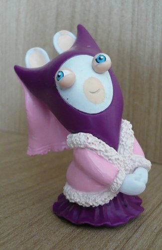 Princess rabbid figure by Ubiart Toyz, produced by Ubisoft. Front view.