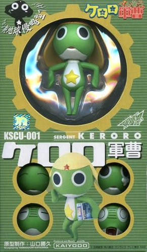 Sergent Keroro KSCU-001 figure, produced by Kaiyodo. Front view.