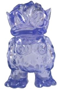 Micro Ooze Bat - Rotofugi Exclusive Clear Purple figure by Chanmen, produced by Gargamel. Front view.