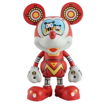 Mecha Mickey Mouse figure by Devilrobots, produced by Play Imaginative. Front view.