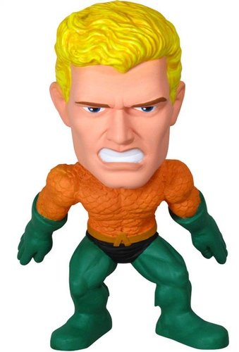 Aquaman Funko Force Bobble Head figure by Dc Comics, produced by Funko. Front view.