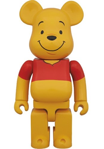 Winnie the Pooh Be@rbrick 400% figure by A. A. Milne, produced by Medicom Toy. Front view.