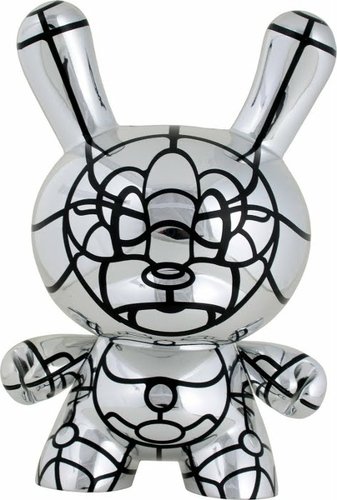 Bad Dunny  figure by David Flores, produced by Kidrobot. Front view.