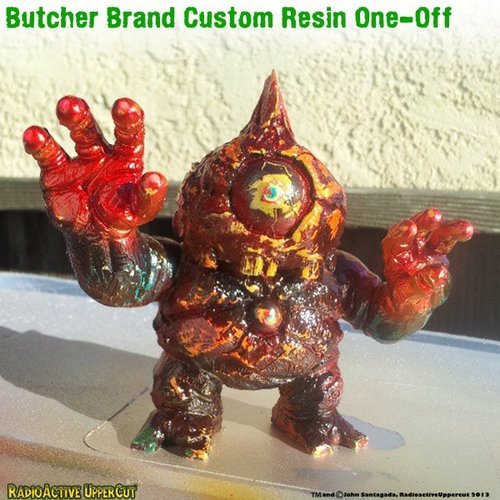 8-Ball figure by Butcher Brand, produced by Radioactive Uppercut. Front view.