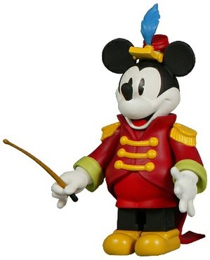 Mickey Mouse (From Mickeys large Concert) figure, produced by Medicom Toy. Front view.