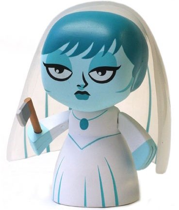 Haunted Mansion Bride figure by Casey Jones, produced by Disney. Front view.