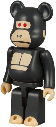 Little Friend Be@rbrick 100% - X-LARGE 15th Anniversary figure by X-Large, produced by Medicom Toy. Front view.