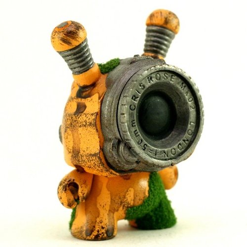 Tangerine Moss Observation Drone B figure by Cris Rose. Front view.