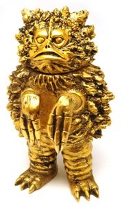 Garamon - Gold figure, produced by Marusan (Nakajima). Front view.