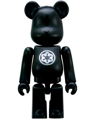 Imperial Logo 70% Be@rbrick figure by Lucasfilm Ltd., produced by Medicom Toy. Front view.