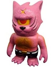Neko Otoko - Catman Pink figure by Mori Katsura, produced by Realxhead. Front view.