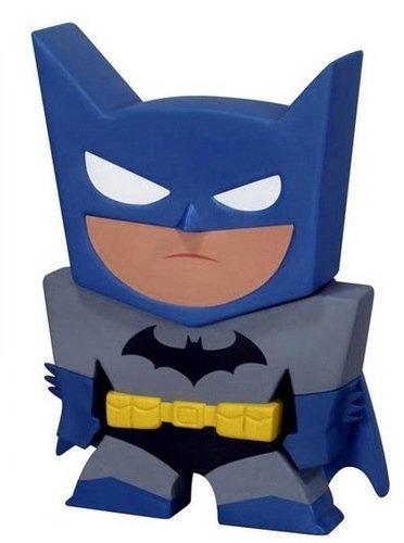 Batman figure by Dc Comics, produced by Funko. Front view.