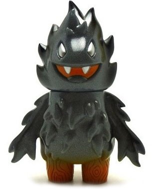 Charcoal Flame Honoo - Pearl Grey figure by Leecifer, produced by Super7. Front view.