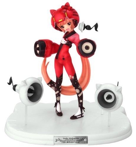 Vocaloid 2 statuette PVC Iroha Nekomura Ver. with Hello Kitty 18 figure, produced by Griffon Enterprises. Front view.