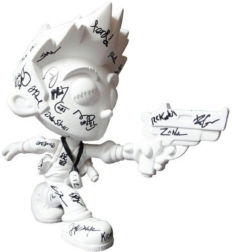 Signed Naughty Dog Shiro Drake figure by Erick Scarecrow, produced by Esc-Toy. Front view.
