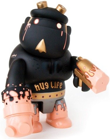 Hug Life Hellboy Qee figure by Tara Mcpherson, produced by Toy2R. Front view.