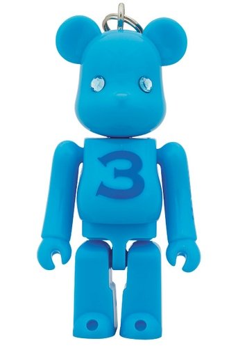 Birthday Be@rbrick 70% - 3 figure, produced by Medicom Toy. Front view.