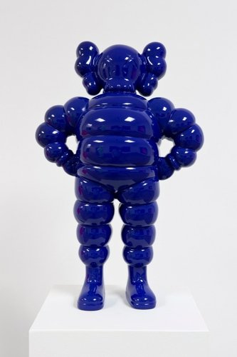 Chum - Bronze figure by Kaws, produced by Original Fake. Front view.