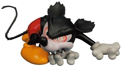 Mickey Mouse (Runaway Brain) UDF No.129 figure by Disney, produced by Medicom Toy. Front view.