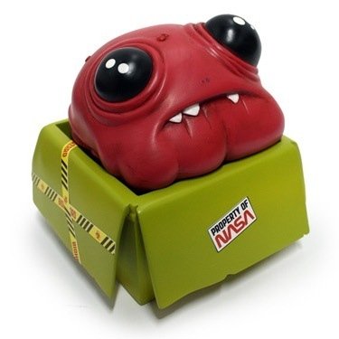 Glop in a Box - Red Planet Edition  figure by Andrew Bell, produced by Mphlabs. Front view.