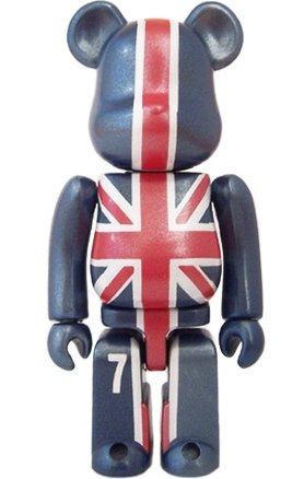 England (We love Football) Be@rbrick 100% figure, produced by Medicom Toy. Front view.