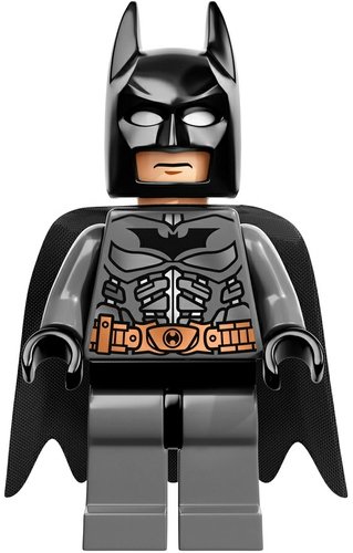 Batman figure by Dc Comics, produced by Lego. Front view.