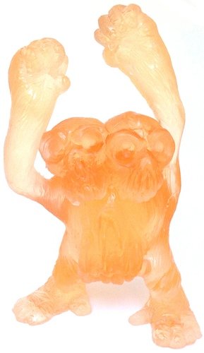 Skullatan - Tangerine figure by Motorbot, produced by Deadbear Studios. Front view.