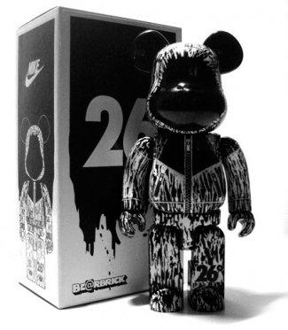 Windrunner Be@rbrick figure by Nike, produced by Medicom Toy. Front view.