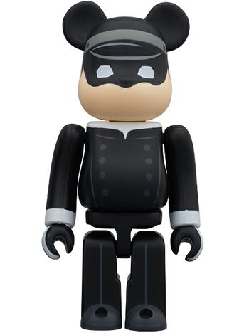The Green Hornet (Kato) Be@rbrick 100%  figure by Phantaci, produced by Medicom Toy. Front view.