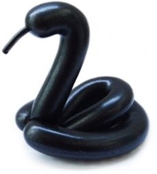 Black Swan (Chase) figure, produced by Kidrobot. Front view.