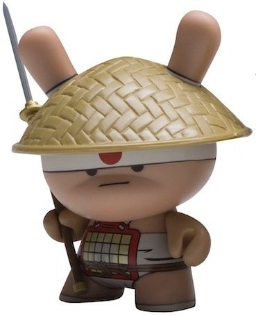 The Courageous Spear Boy figure by Huck Gee, produced by Kidrobot. Front view.