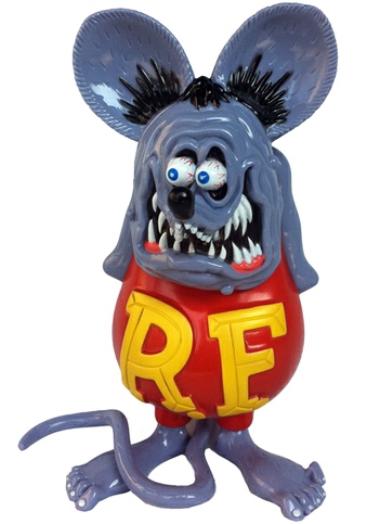Rat Fink Sofubi toy Grey