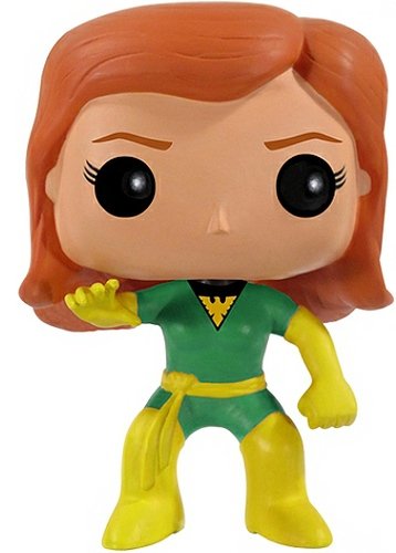 Phoenix (Green Variant) figure by Marvel, produced by Funko. Front view.