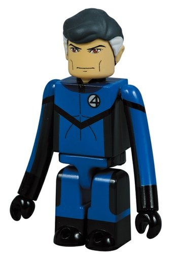 Mr. Fantastic Kubrick 100% figure by Marvel, produced by Medicom Toy. Front view.