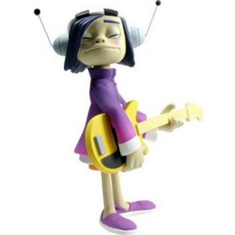 noodle figure by Jamie Hewlett, produced by Kidrobot. Front view.