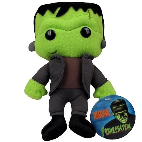Frankenstein 7 Plush figure, produced by Funko. Front view.