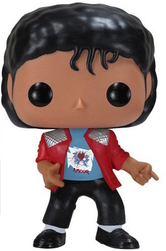 Michael Jackson - Beat It  figure, produced by Funko. Front view.