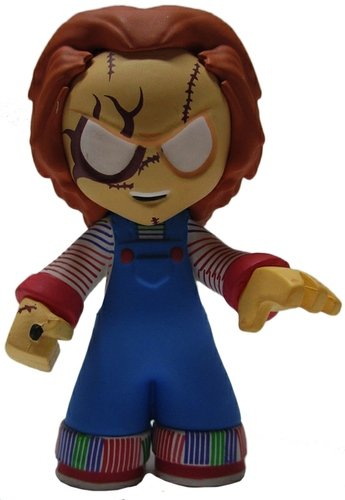 Chucky Horror classic mystery figure by Funko, produced by Funko. Front view.